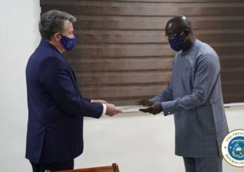 EU Ambassador presents letter of credence to President WeahExecutive Mansion