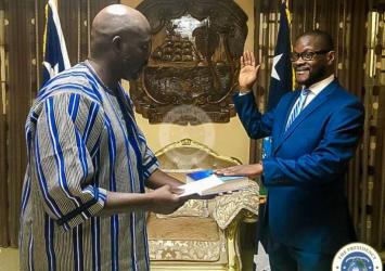 President Weah commissions as Liberia's Ambassador to the United StatesEXECUTIVE MANSION