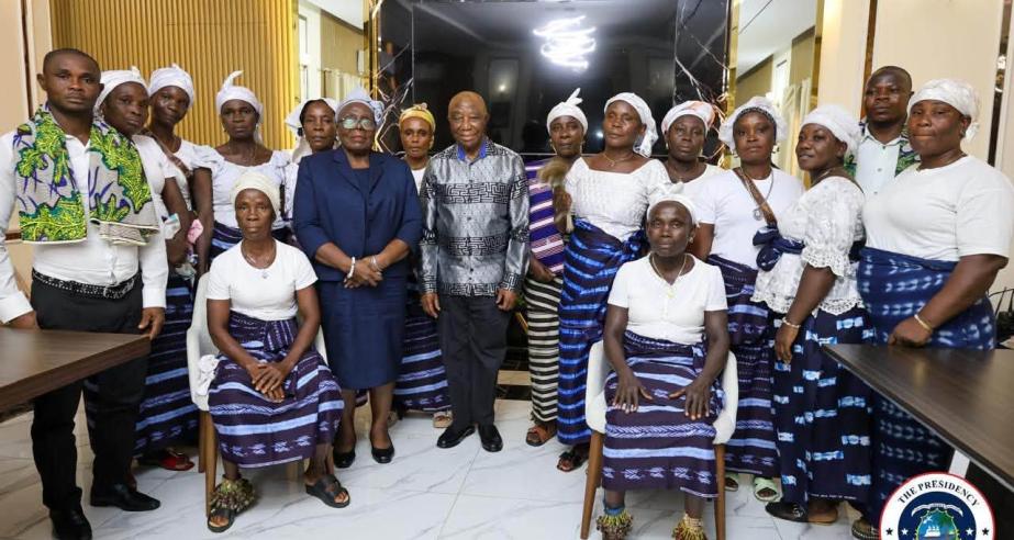 Maryland Women Pay Courtesy Visit, Honor President Boakai for Development Gains