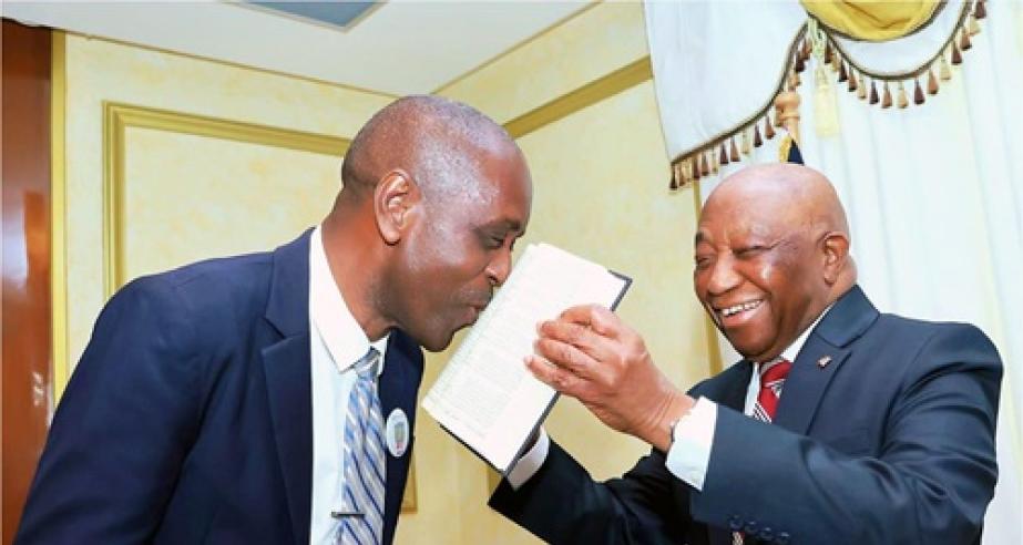 President Boakai Commissions Ambassador Bob Sheriff