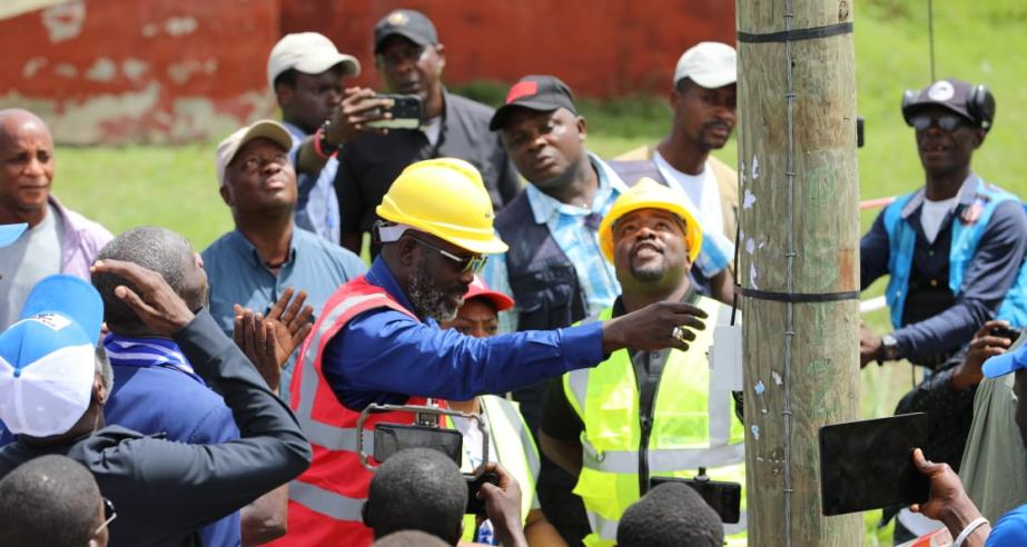 President Weah Connects More Homes in Bong to CLSG Electricity