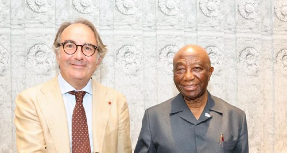 President Boakai Engages Italian Business Leader