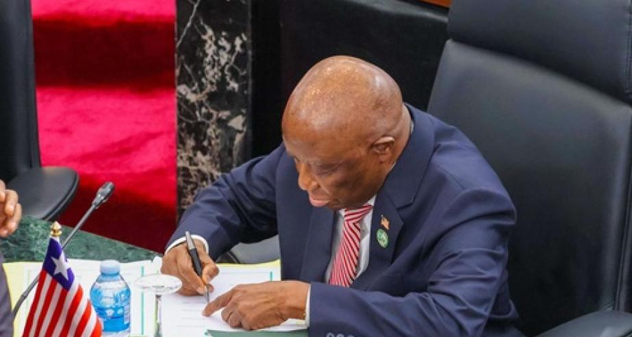President Boakai Joins West African Leaders in Signing ECOWAS 50th Anniversary Declaration 