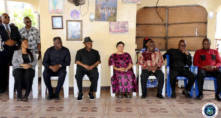 President Joseph N. Boakai Pays Condolence Visit to Late Senator Prince Y. Johnson’s Family