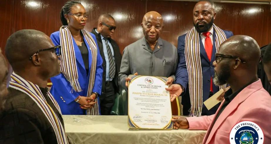 President Joseph Nyuma Boakai meets with Liberian Community in Kenya