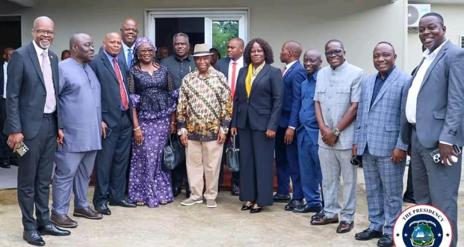President Boakai Meets Senate Leadership
