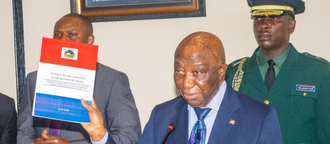 President Boakai Launches 10-Year National Security Strategy~ Says, “True Security is Measured by how well we Fulfill our Democratic Promise.”