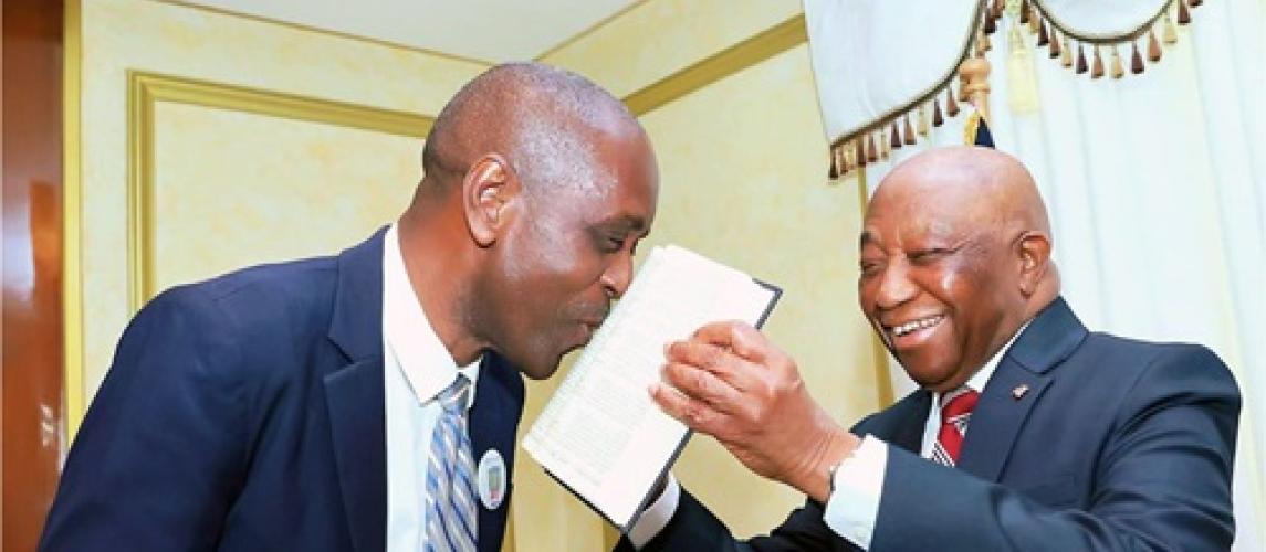President Boakai Commissions Ambassador Bob Sheriff