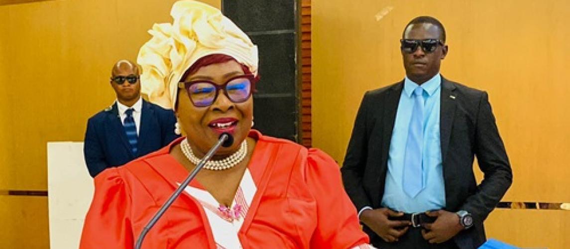 H E Mrs. Boakai, Maternal and Neonatal Health Champion, endeavors to promote quality health for women children