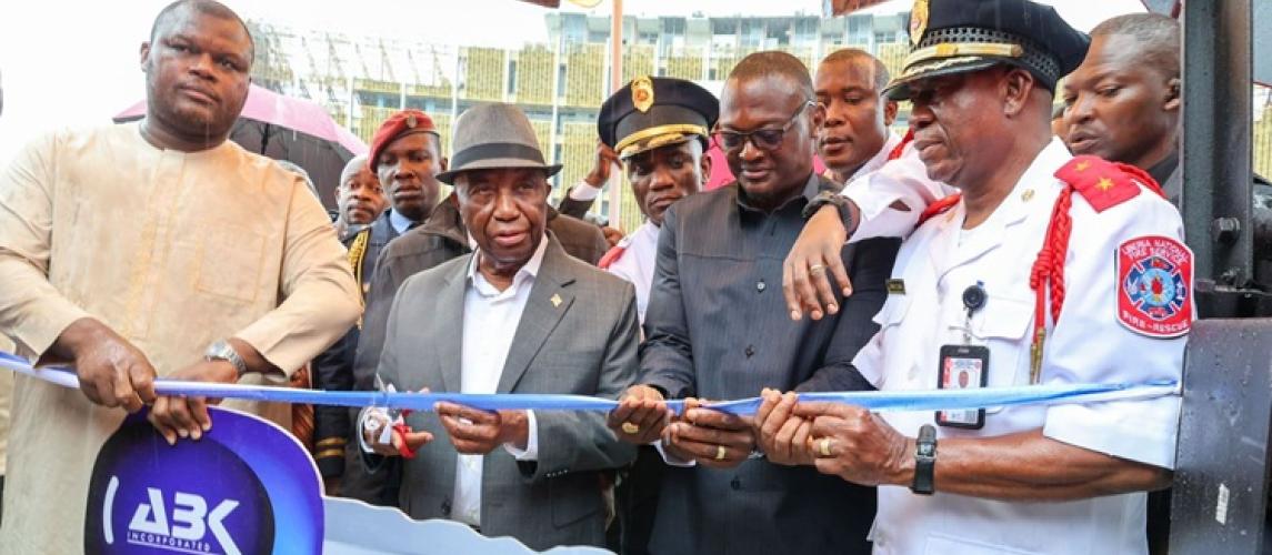 PRESIDENT BOAKAI COMMISSIONS NEW FIREFIGHTING EQUIPMENT