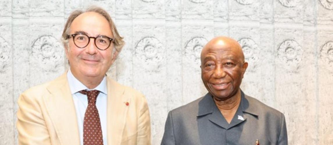 President Boakai Engages Italian Business Leader