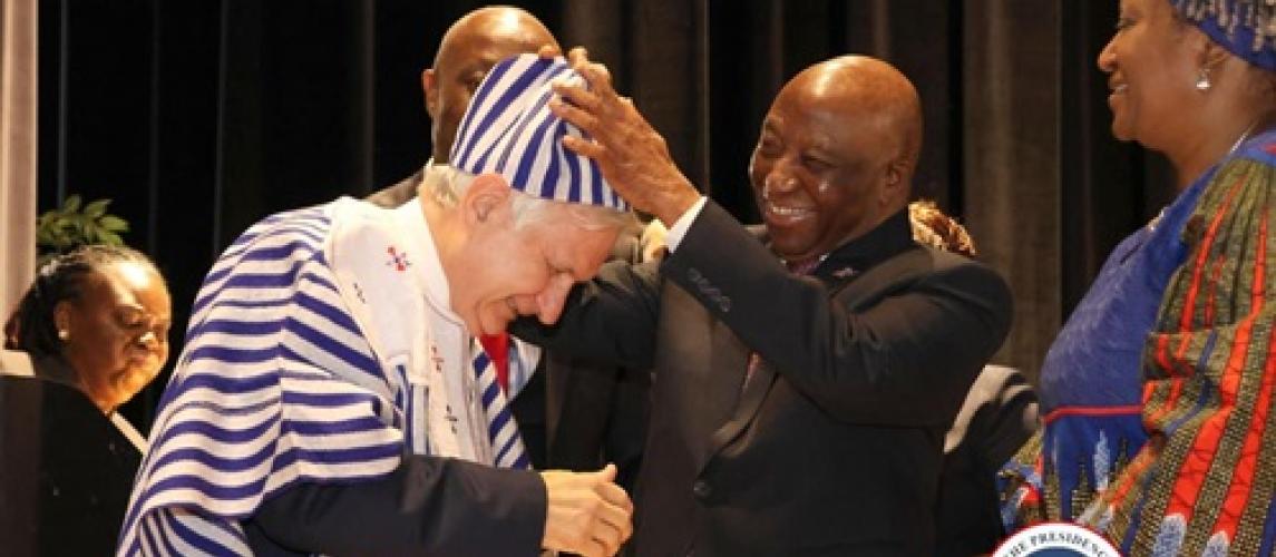 President Boakai Honors U.S. Senator Jack Reed