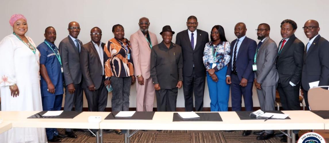 President Boakai Meets With Liberian Professionals in Ethiopia