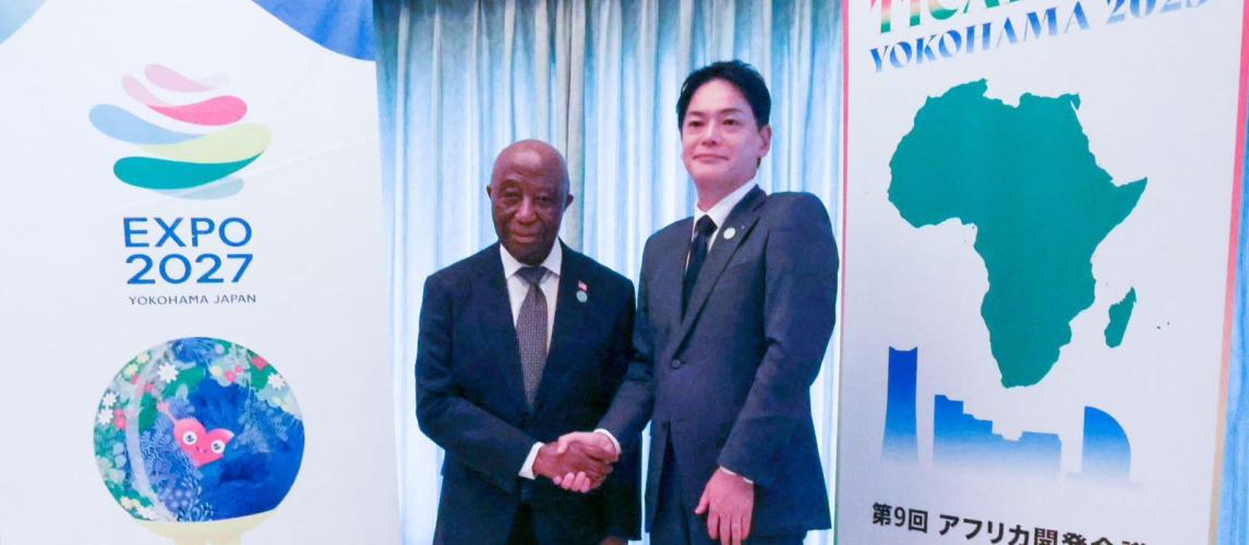 President Boakai Meets with Yokohama Mayor Takeharu Yamanaka