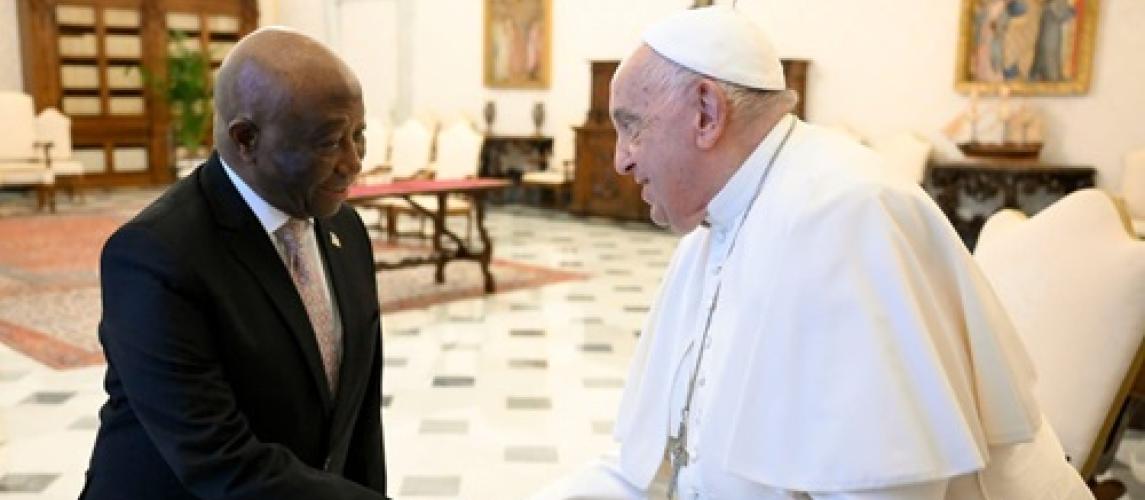 President Boakai Meets with His Holiness Pope Francis in the Vatican