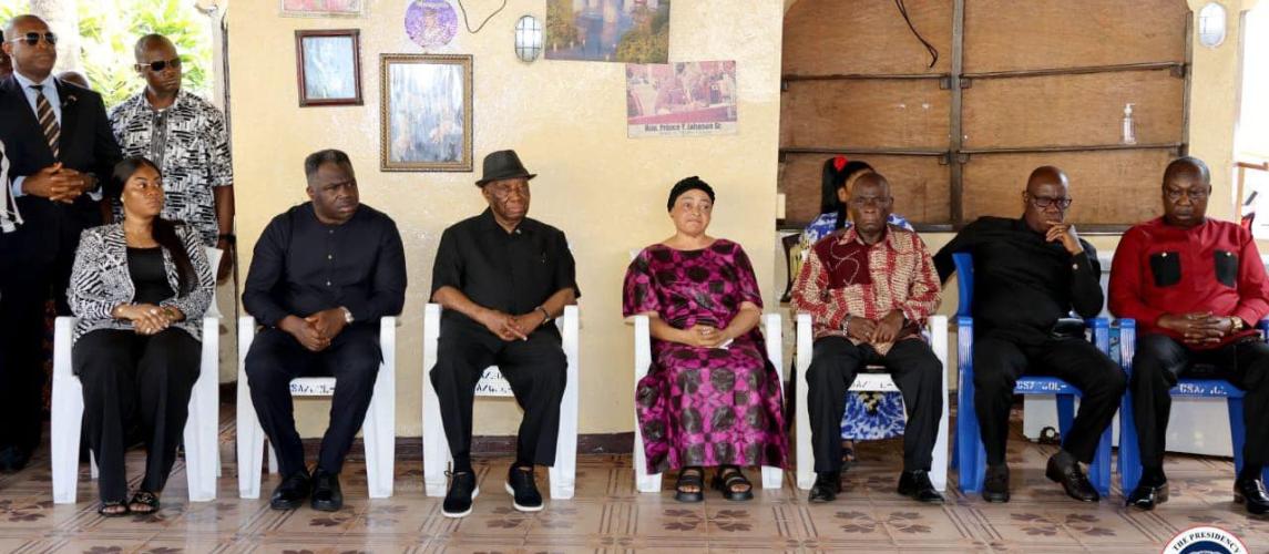 President Joseph N. Boakai Pays Condolence Visit to Late Senator Prince Y. Johnson’s Family