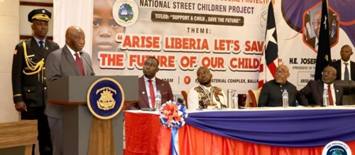 President Boakai Launches National Street Children Project