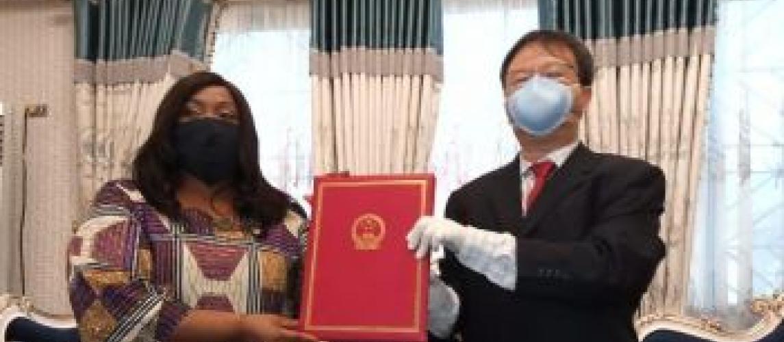 Vice Howard-Taylor Signs Exchange Note at Chinese Embassy; Extols China as One of Liberiaâ€™s True Friends