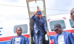 President Joseph Nyuma Boakai, Sr. and delegation arrived in Foya, Lofa County