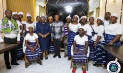 Maryland Women Pay Courtesy Visit, Honor President Boakai for Development Gains