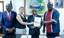 LRRRC Executive Director Presents Report to President Boakai on the Influx of Burkinabè in Liberia.