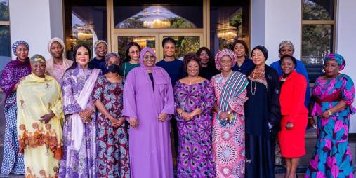 Vice President Howard-Taylor pays courtesy call on Nigeria's First Lady: sharing experiences is vital.