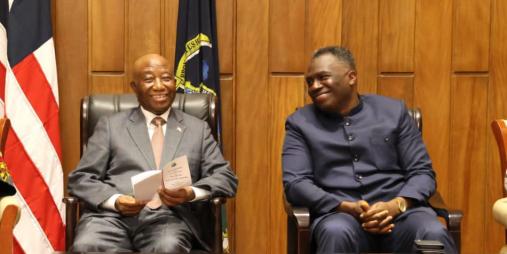 President Boakai and Vice President Jeremiah Koung