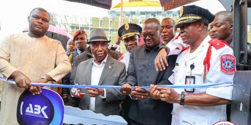 PRESIDENT BOAKAI COMMISSIONS NEW FIREFIGHTING EQUIPMENT