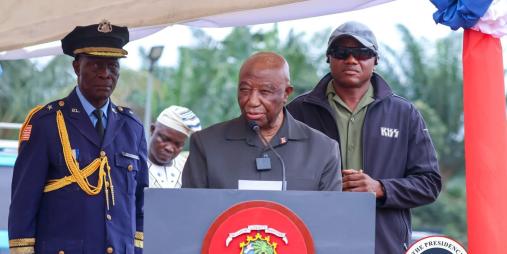 PRESIDENT BOAKAI DEDICATES NEWLY RENOVATED BARRACKS 