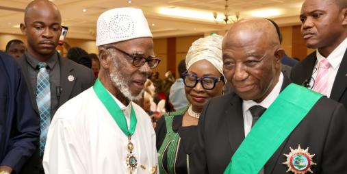 President Boakai Consoles the Family of Late Centenarian Alhaji Amadu Sheriff