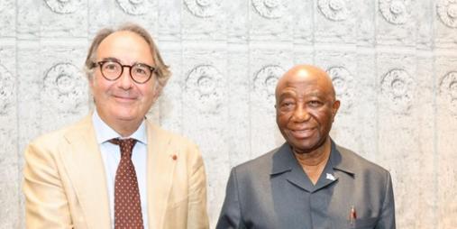 President Boakai Engages Italian Business Leader