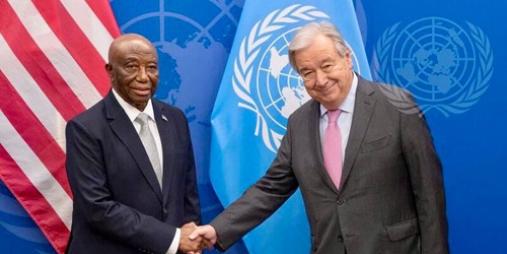 President Boakai and UN Secretary General Guterres