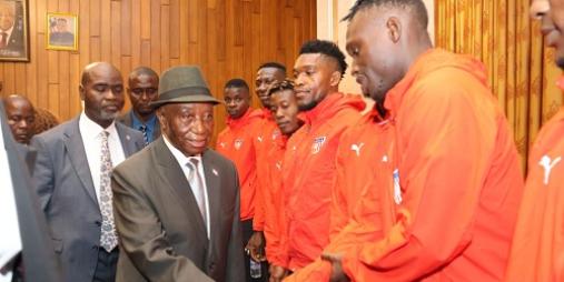 President Boakai encourages the Lone Star of Liberia 